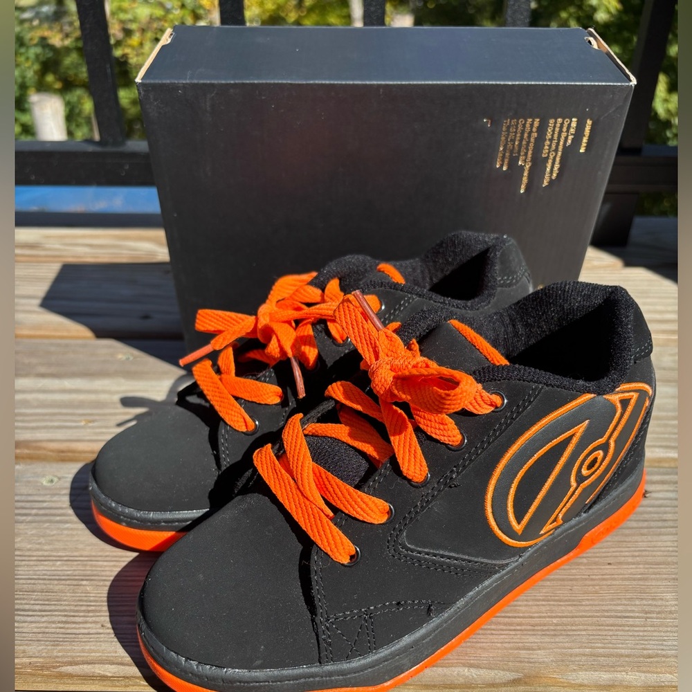 Heelys Black and Orange Kids Sneakers